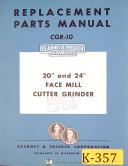 Kearney & Trecker-Milwaukee-Kearney & Trecker 20\" & 24), Facemill Cutter Grinder, Parts Manual 1957-20 Inch-20\"-24 Inch-24\"-01